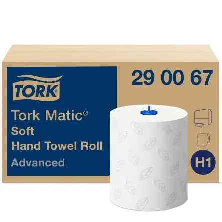 Produktfoto 1 von Tork Matic Papierhandtuch Rolle, 190 x 190 mm 2, 625-Blatt