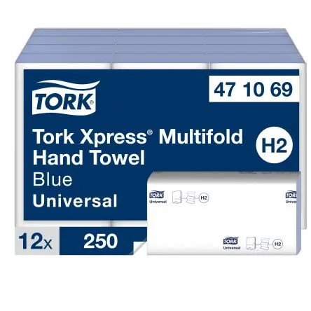Produktfoto 1 von Tork Xpress Papierhandtuch Gefaltet, 81 x 213 (Folded) mm, 241 x 213 (Unfolded) mm 1, 250-Blatt