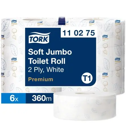 Produktfoto 1 von Tork Toilettenpapier 1800-Blatt, 6 x Rollen 2 360 m Jumbo
