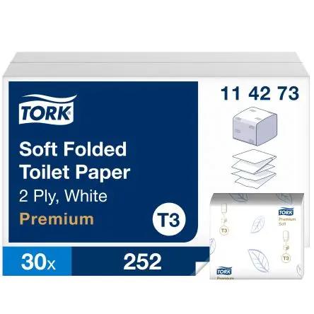 Produktfoto 1 von Tork Toilettenpapier 252-Blatt 2 Tork Premium