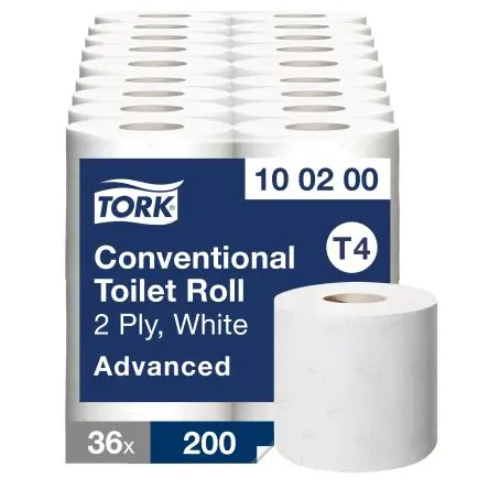 Produktfoto 1 von Tork Toilettenpapier 200-Blatt, 36 x Rollen 2 Konventionell