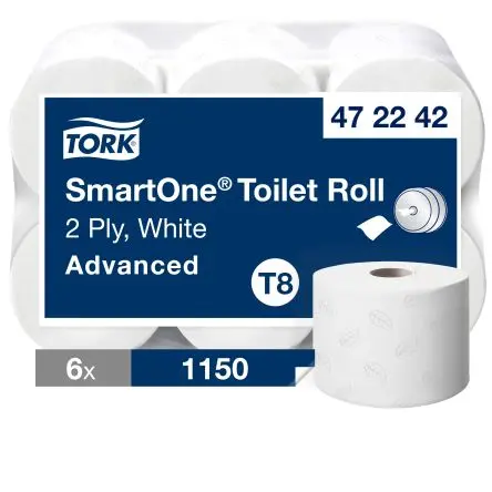 Produktfoto 1 von Tork Toilettenpapier 1150-Blatt, 6 x Rollen 2 207 m