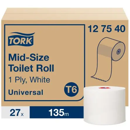 Produktfoto 1 von Tork Toilettenpapier, 27 x Rollen 1 Mittelgroß