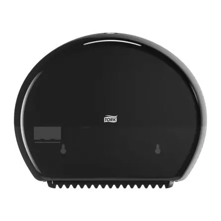 Produktfoto 1 von Tork Kunststoff Toilettenpapierhalter Einfach, Schwarz, 132 mm x 275 mm x 345mm