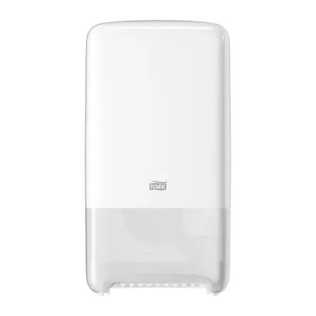 Produktfoto 1 von Tork Kunststoff Toilettenpapierhalter Doppelt, Weiß, 140 mm x 344 mm x 184mm
