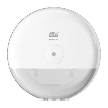 Produktfoto 1 von Tork Kunststoff Toilettenpapierhalter Einfach, Weiß, 156 mm x 219 mm x 219mm