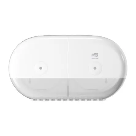 Produktfoto 1 von Tork Kunststoff Toilettenpapierhalter Doppelt, Weiß, 156 mm x 221 mm x 398mm
