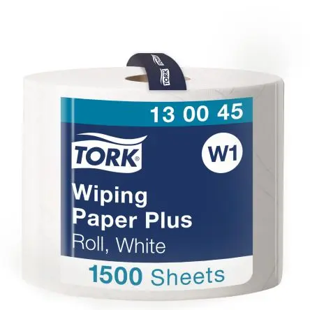 Produktfoto 1 von Tork Wiping Paper Plus Papierhandtuch Rolle, 510 m x 235 mm 2, 1500-Blatt