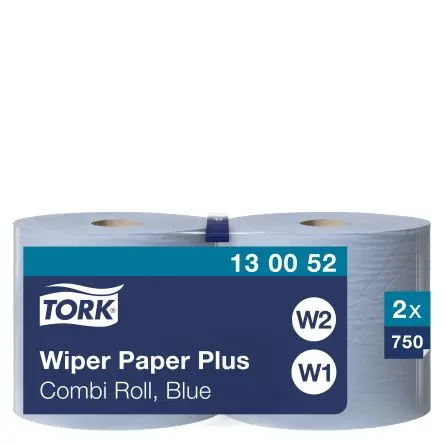 Produktfoto 1 von Tork Wiping Paper Plus Papierhandtuch Rolle 2, 750-Blatt