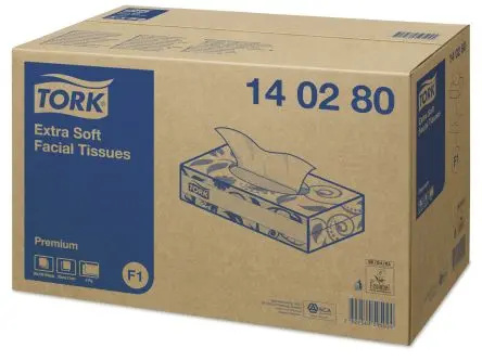 Produktfoto 1 von Tork Gesichtstuch Rahmenklemme 2-lagig Weiß 100 pro Paket