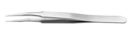 Produktfoto 1 von RS PRO Edelstahl Pinzette, 120mm, Spitze Geknickt Antimagnetisch 1-teilig