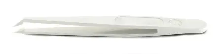 Produktfoto 1 von RS PRO Kunststoff Pinzette, 110mm, Spitze Spitz, Geknickt Antimagnetisch 1-teilig