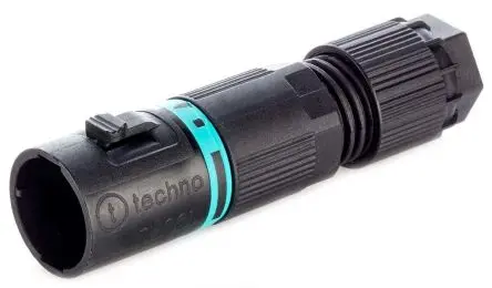 Produktfoto 1 von RS PRO TeePlug Beleuchtungssteckverbinder, Kabel Stecker, T-Stück-Stecker, Schraubbefestigung 10A, Kontakte: 2 IP68,