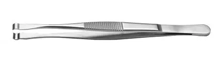Produktfoto 1 von RS PRO Edelstahl Pinzette, 120mm, Spitze Geriffelt, Zylindrisch Antimagnetisch 1-teilig
