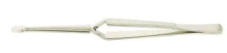 Produktfoto 1 von RS PRO Kohlenstoffstahl Pinzette, 160mm, Spitze Geriffelt, Flach 1-teilig