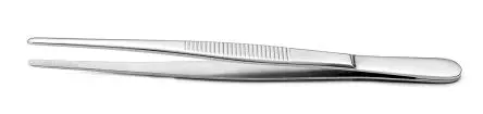 Produktfoto 1 von RS PRO Kohlenstoffstahl Pinzette, 140mm, Spitze Abgerundet 1-teilig