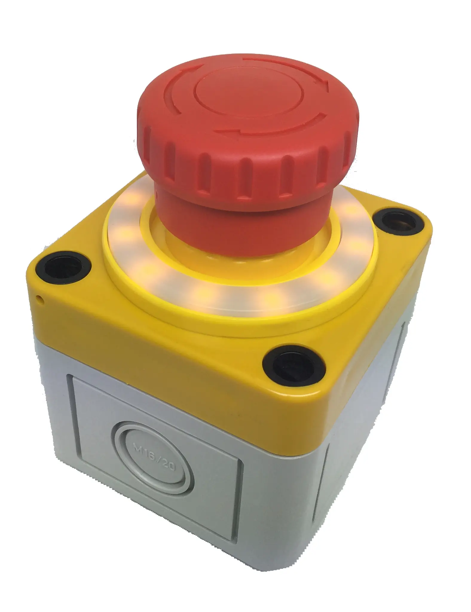 Produktfoto 1 von APEM A02ES-I Not-Aus-Drucktaster, Panel, Ø 22 mm, 2 Öffner, Rot IP65, Drehfreigabe