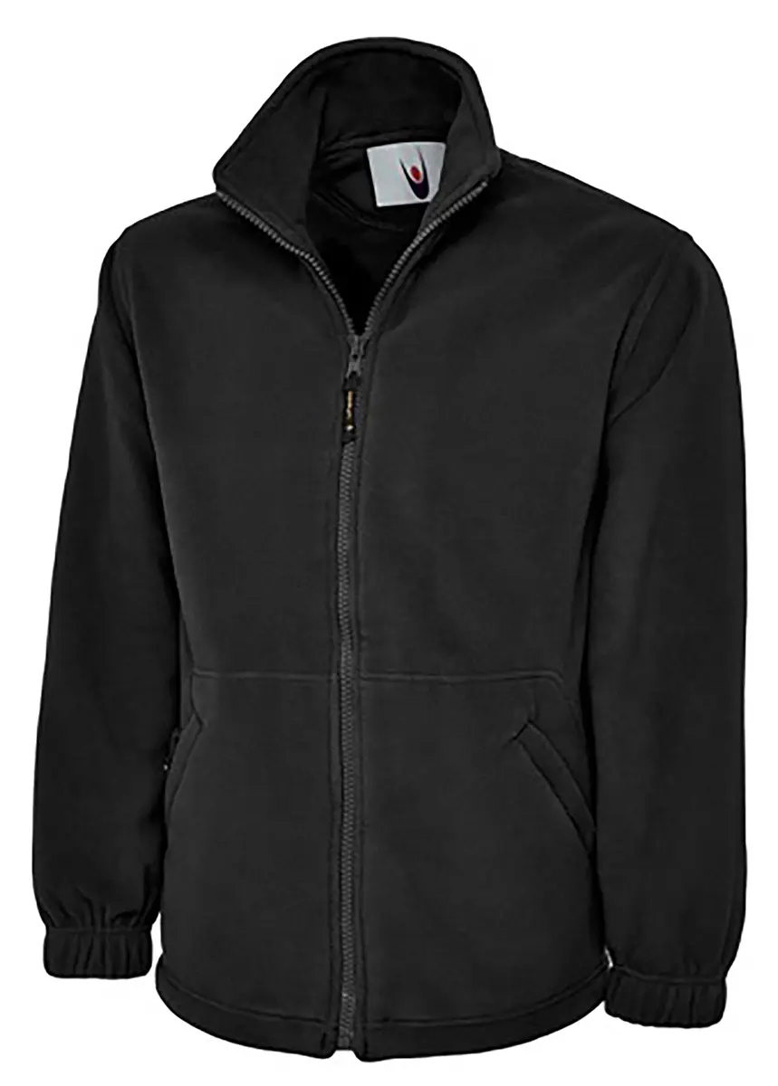 Produktfoto 1 von RS PRO Classic Unisex Fleece-Jacke, Polyester Schwarz Reißverschluss, Größe S, Größe S