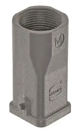 Produktfoto 1 von HARTING Han A Leistungssteckverbinder-Gehäuse 1 Hebel 1, Kabel 3A Haube, IP44, IP67