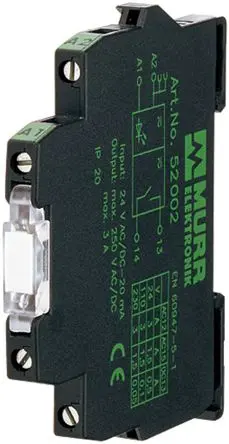 Produktfoto 1 von Murrelektronik Limited Interface Relais 24V dc, 1-poliger Umschalter DIN-Hutschiene 14mA