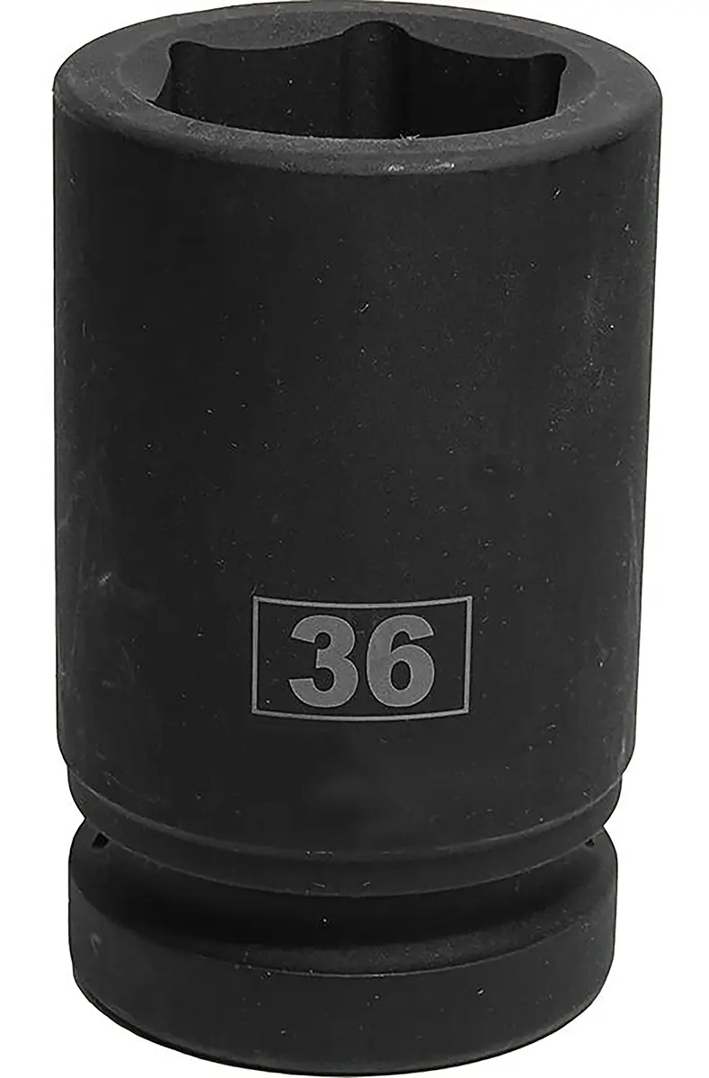 Produktfoto 1 von RS PRO 1 in, 36 mm Sechskant Schlag-Steckschlüssel lang Chrom-Molybdän-Stahl