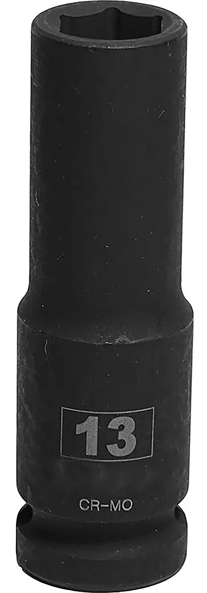 Produktfoto 1 von RS PRO 12.7 mm, 13 mm Sechskant Schlag-Steckschlüssel lang Chrom-Molybdän-Stahl