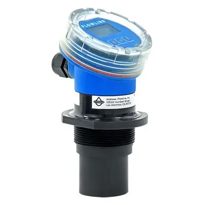 Flowline UG06 Reflektierender Ultraschall-Füllstandsensor Pegelmesser 2-adrig, 4 bis 20 mA Horizontal, Vertikal bis