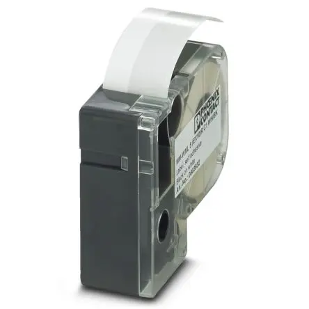 Produktfoto 1 von Phoenix Contact MM-WML 5 (EX10)R C1 WH/BK Kabelmarkierung, Weiß, 6.5 m x 24mm