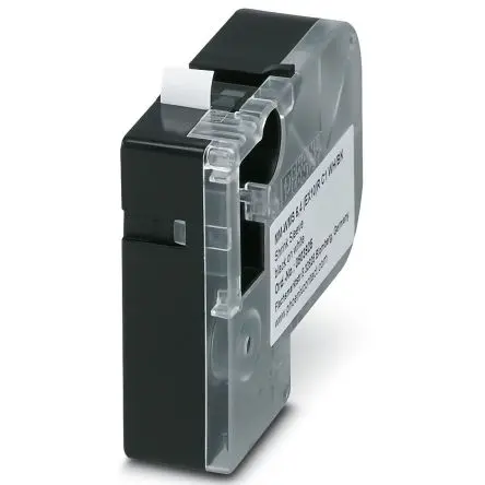 Produktfoto 1 von Phoenix Contact MM-WMS 6.4 (EX10)R C1 WH/BK Kabelmarkierung, Weiß, Ø 2.1 mm - 6.4 mm, 1.8 m x 10mm