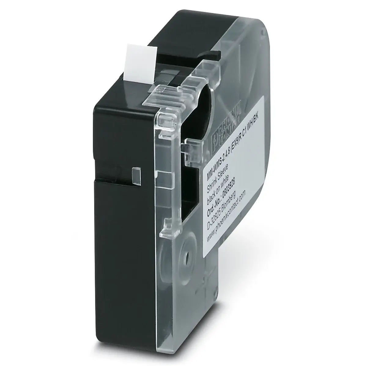 Produktfoto 1 von Phoenix Contact MM-WMS-2 4.8 (EX9)R C1 WH/BK Kabelmarkierung, Weiß, Ø 2.4 mm - 4.8 mm, 1.8 m x 9 mm