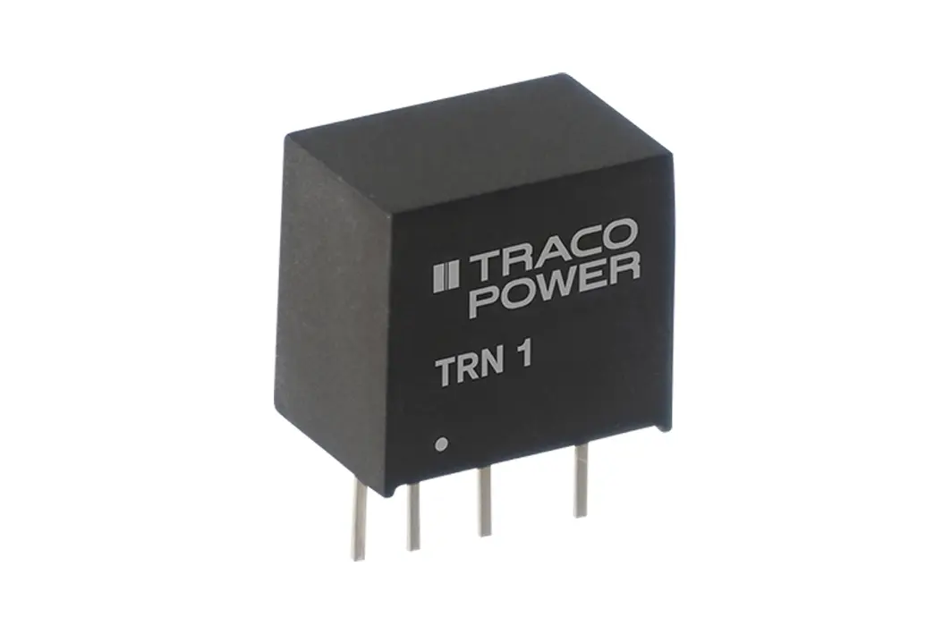 TRACOPOWER TRN 1 DC/DC-Wandler 1W 12 V dc IN, ±5V dc OUT / ±100mA Durchsteckmontage 1.6kV dc isoliert