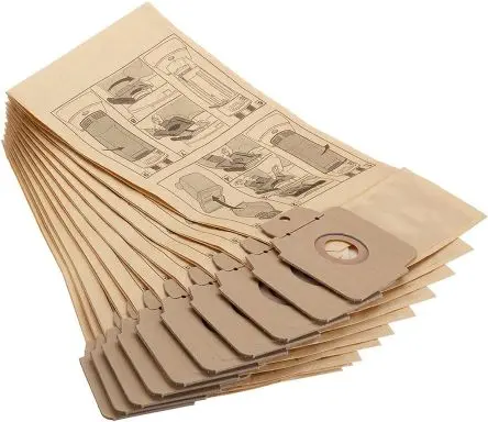 Produktfoto 1 von Kärcher Staubsaugerbeutel 10 Staubsaugerbeutel für Aufrechter Staubsauger CV 30/1 mit Bürste, Aufrechter Staubsauger CV