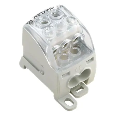 Produktfoto 1 von Weidmüller Verteilerblock 5-polig / 1kV ac/dc 125A, Wemid Grau