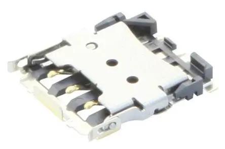 Produktfoto 1 von JST SCZW Chipkarte, Gerade Steckverbinder für Speicherkarten Stecker, 6-polig / 2-reihig Lot, Raster 4.3 mm, Klappdeckel
