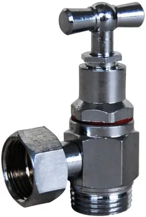 Produktfoto 1 von Sferaco Absperrhahn Verchromtes Messing BSP3/8, Außengewinde 3/8 in