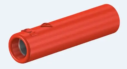 Staubli 4 mm Buchse Rot Buchse für Laborstecker, Kontakt Nickel, 600V 32A M4-Gewinde