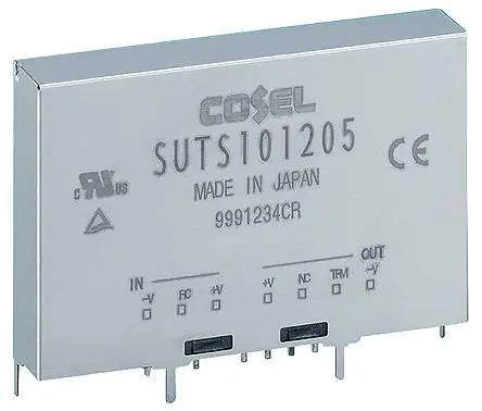 Cosel SUTS DC/DC Konverter, 15V dc OUT 800 mA Leiterplattenmontage 48V dc 500 V ac 12 W -40 °C 85 °C