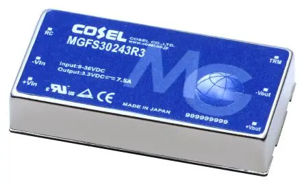 Cosel MGS DC/DC Konverter, 12V dc OUT 2.5 A Leiterplattenmontage 12V dc 1.5 kV ac 30 W -40 °C 85 °C