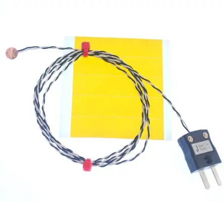 RS PRO Kupfer Kupferscheiben-Thermoelement Typ J, Ø 6.35 mm x 2 m 0 °C → 200 °C