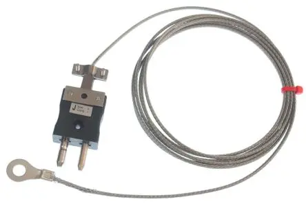 Produktfoto 1 von RS PRO RS222/1016 Edelstahl Unterlegscheibe-Thermoelement Typ J, Ø 6 mm x 2 m 60 °C → 350 °C