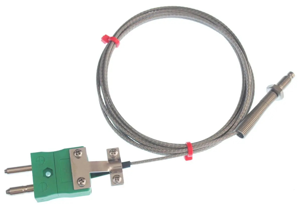 Produktfoto 1 von RS PRO Edelstahl Düsen-Thermoelement Typ K, Ø M6 x 1mm x 2m → +350°C