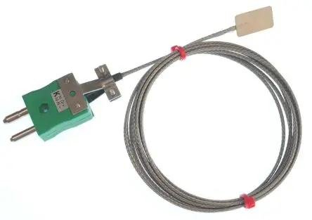 Produktfoto 1 von RS PRO RS224/1016 Edelstahl Blatt-Thermoelement Typ K, Ø 1.1 mm x 2 m 60 °C → 350 °C