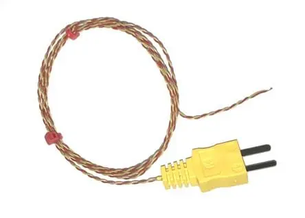 Produktfoto 1 von RS PRO RS221/1016 Perfluoralkoxyalkan Thermoelement mit offener Messstelle Typ K x 2 m -75 °C → 260 °C