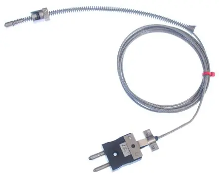 Produktfoto 1 von RS PRO Bajonett-Thermoelement verstellbar Typ J, Ø 6 mm x 3 m → 350 °C