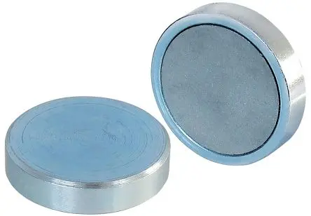 Produktfoto 1 von Eclipse Topf Magnet, Ø 50 mm x 10 mm x 50 mm, Zugkraft 22 kg