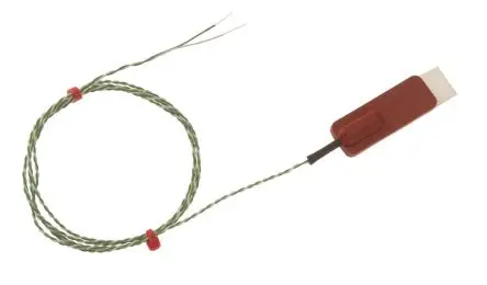 Produktfoto 1 von RS PRO Silikon Gummi-Thermoelement Typ K x 2 m -50 °C → 150 °C