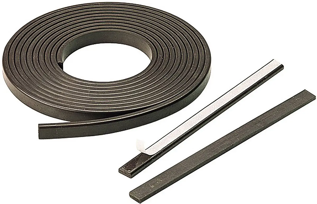 Produktfoto 1 von Eclipse Strontiumferrit in thermoplastischem Bindemittel Magnetband, glatt, Stärke 3.6 mm B. 9.5 mm, L. 2 m, 65 g/cm²