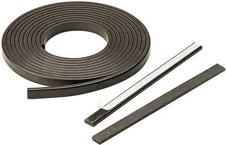 Eclipse Strontiumferrit in thermoplastischem Bindemittel Magnetband, glatt, Stärke 3.6 mm B. 9.5mm, L. 2 m, 65 g/cm²