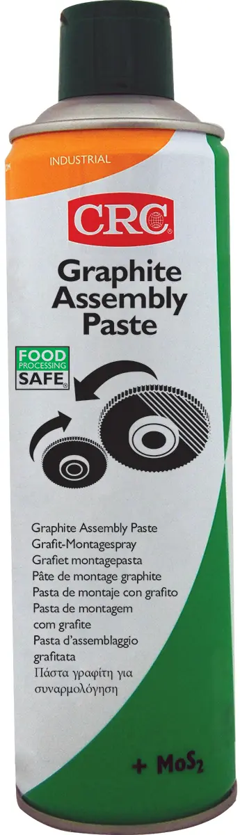 Produktfoto 1 von CRC GRAPHITE ASSEMBLY PASTE (IND) Schmierfett Schwarz -30 °C bis 650 °C, Zerstäuber 650 ml / 500 ml