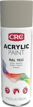 Produktfoto 1 von CRC 400 ml Acrylic Paint Sprühfarbe Grau Glänzend, RAL 7032